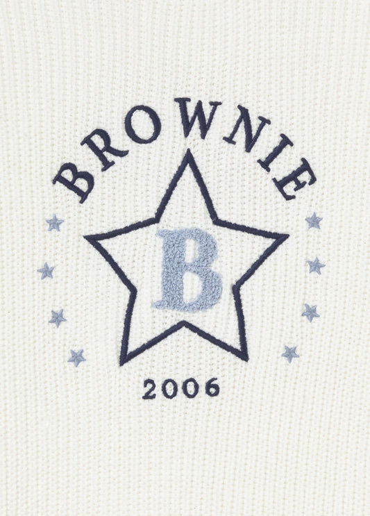 Jersey bordado con estrella flock