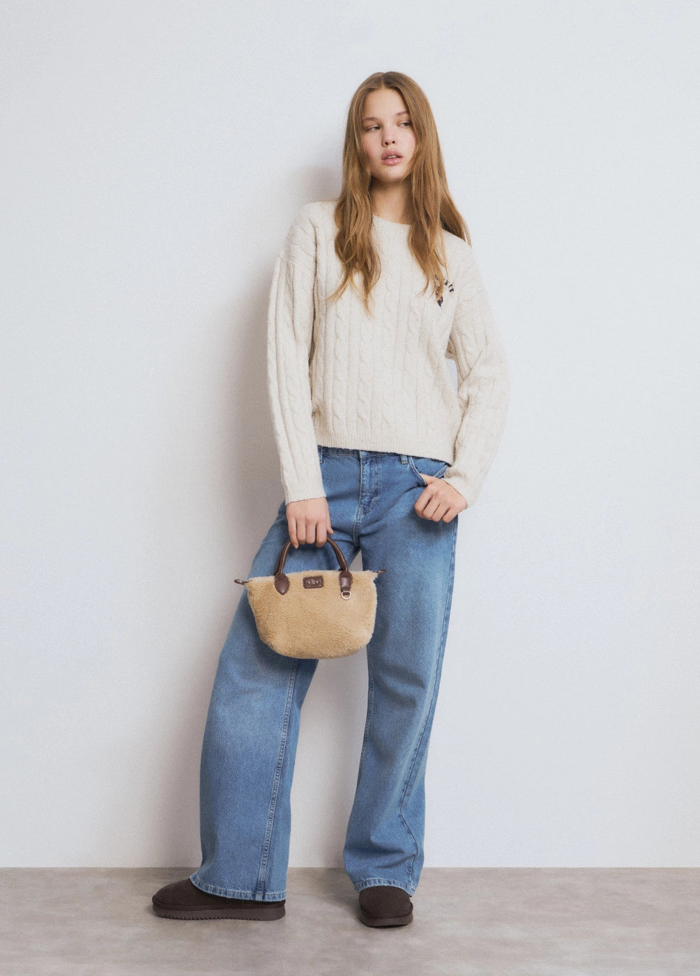 Jersey bordado ski trenzas