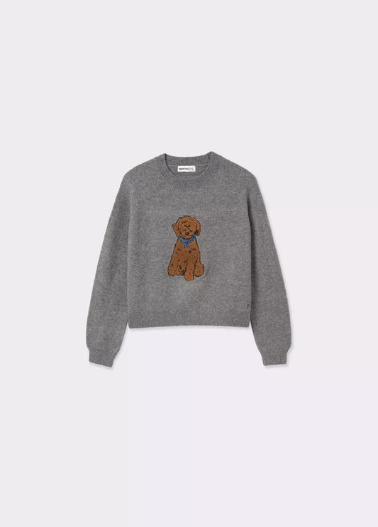 Jersey brownie bordado