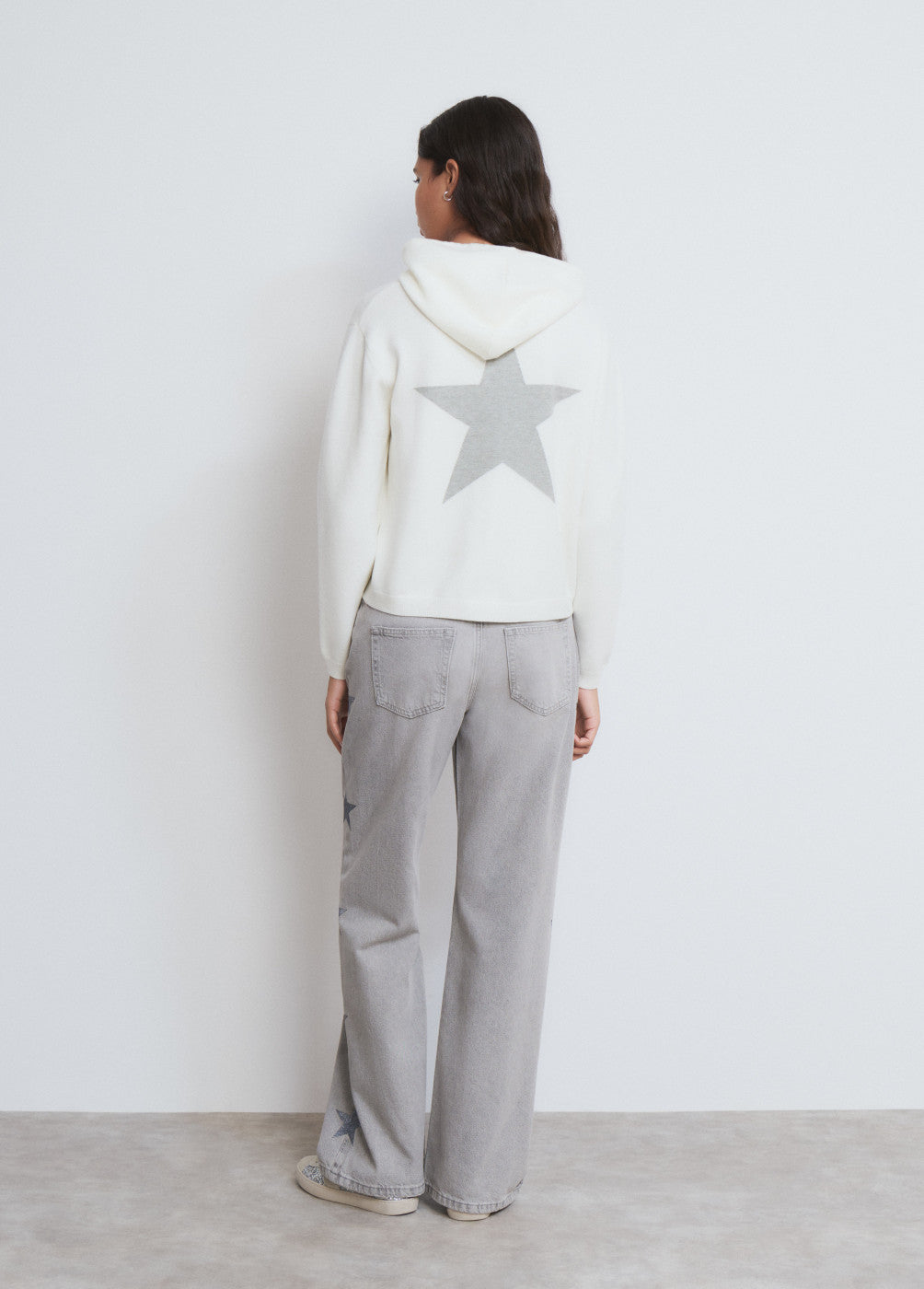 Jersey capucha estrella crudo