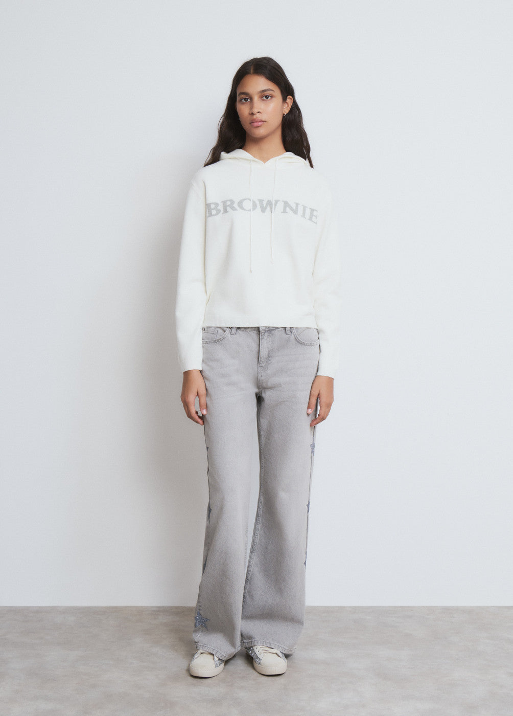 Jersey capucha estrella crudo