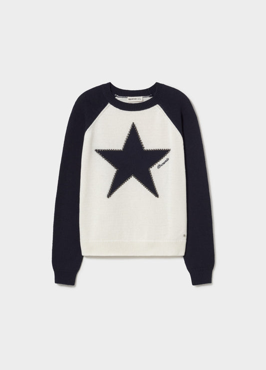 Jersey estrella tachuelas manga ranglán