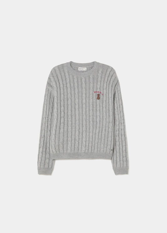 Jersey trenzas bordado perrito