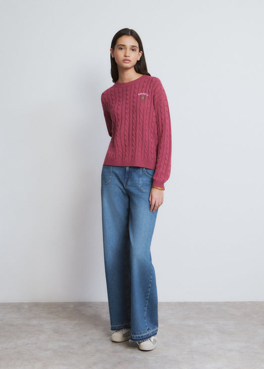 Jersey trenzas bordado perrito