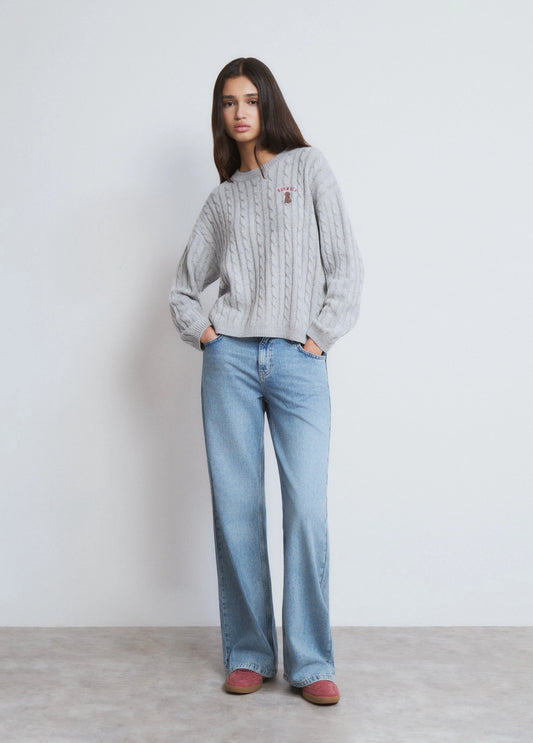 Jersey trenzas bordado perrito