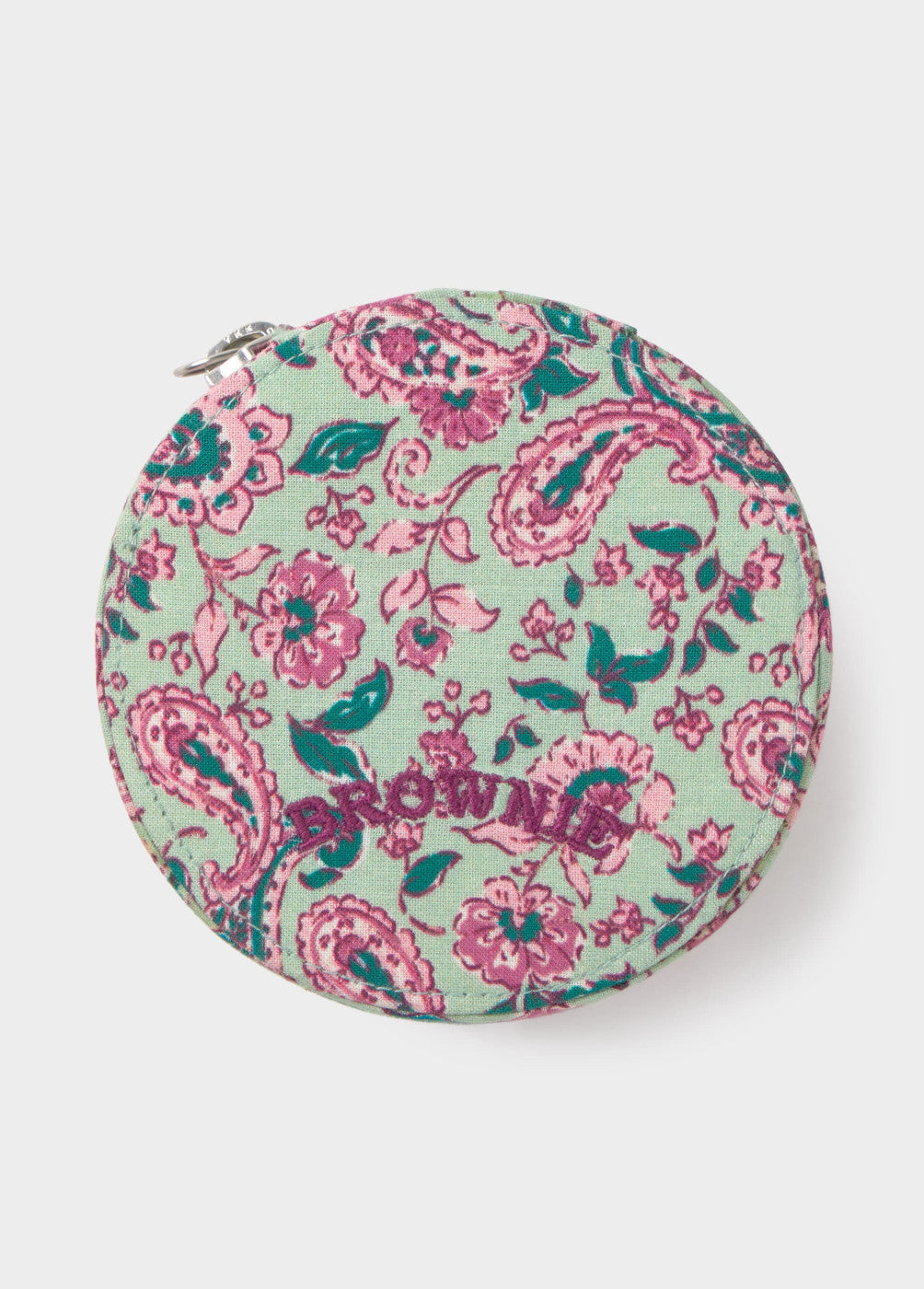 Joyero redondo estampado