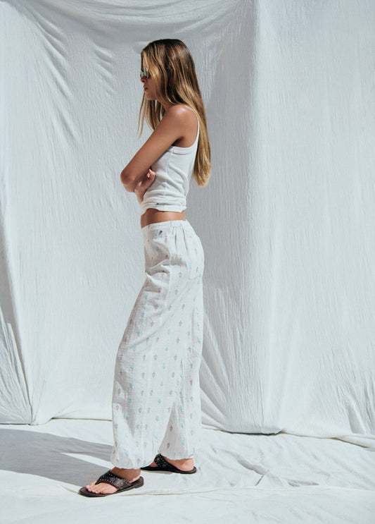 Pantalón bombacho estampado