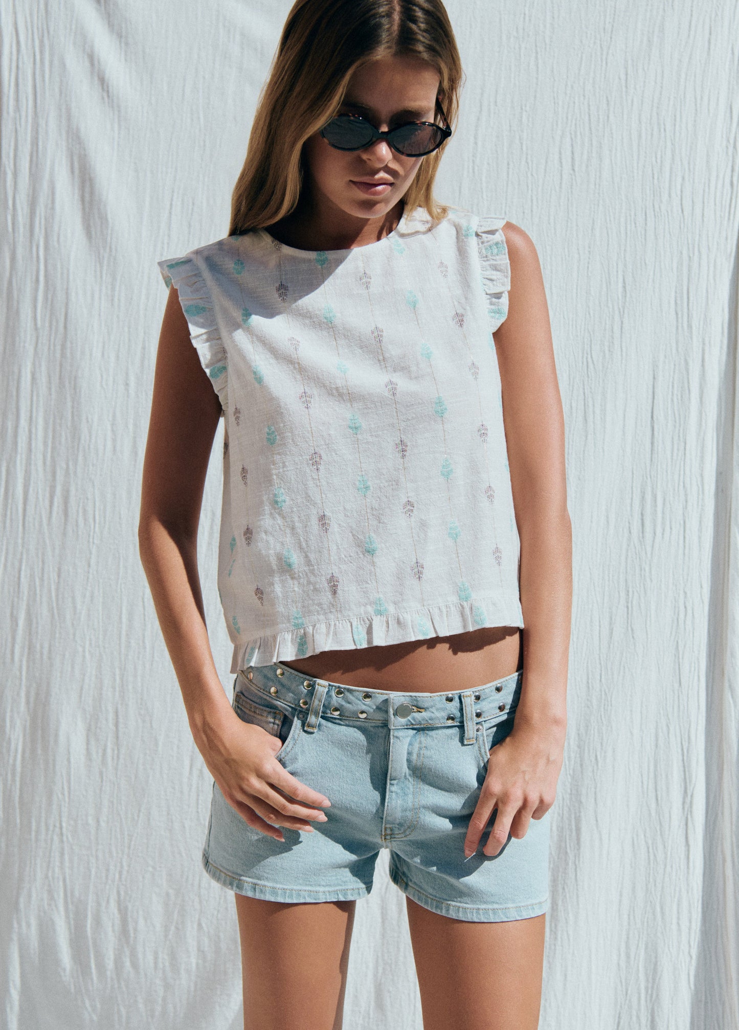 Blusa multiposición bordados
