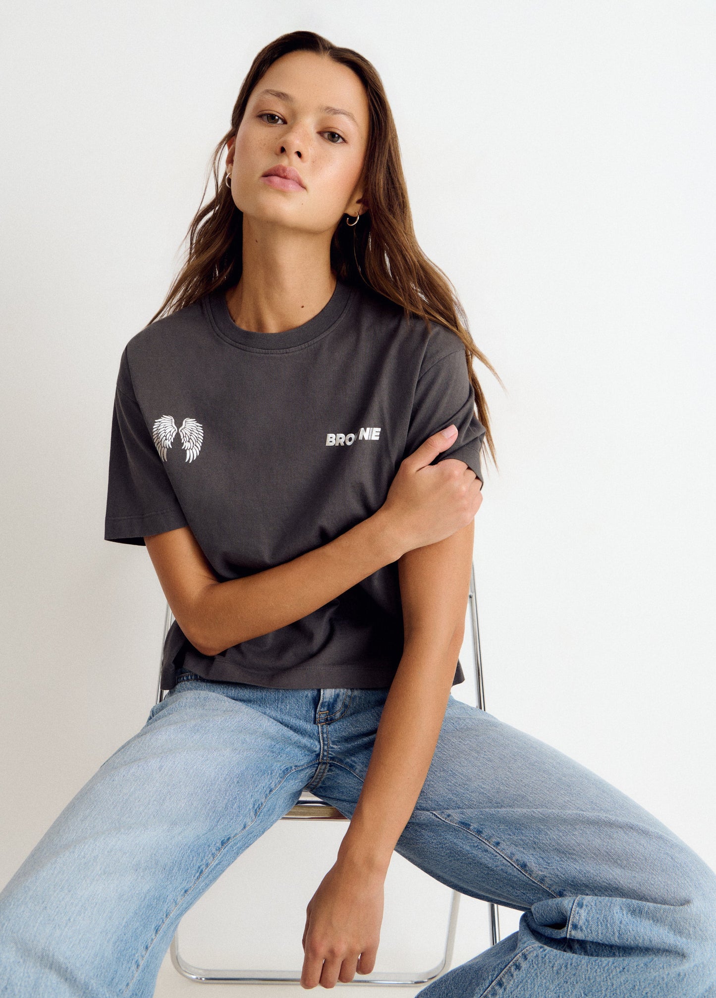 Camiseta alas lentejuelas