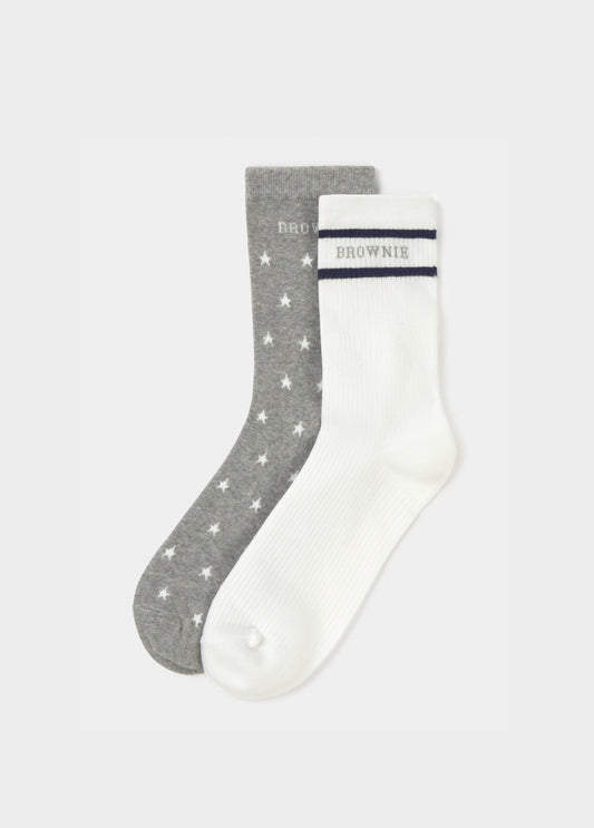 Pack calcetines estrellas y liso