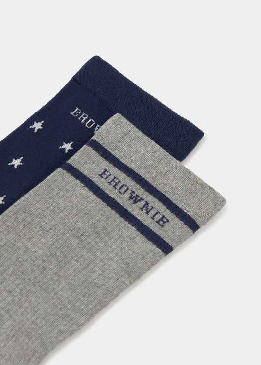 Pack calcetines estrellas y liso