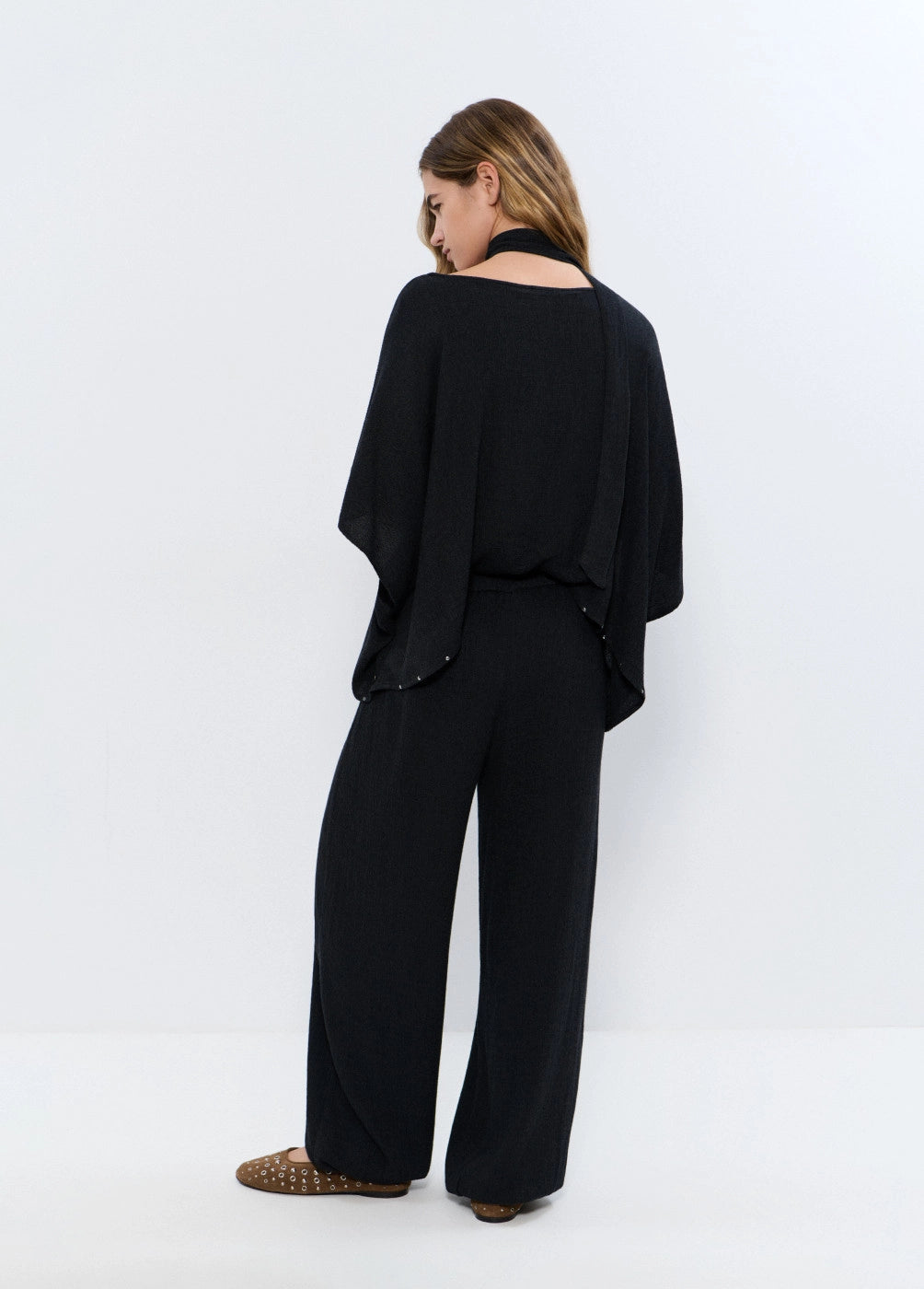 Pantalón bombacho liso