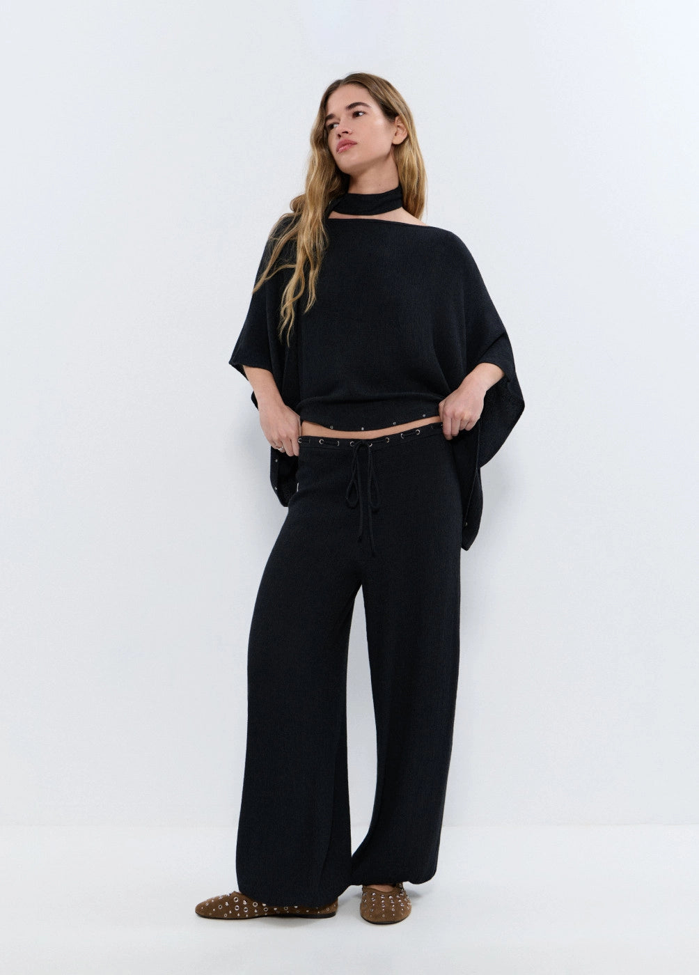 Pantalón bombacho liso