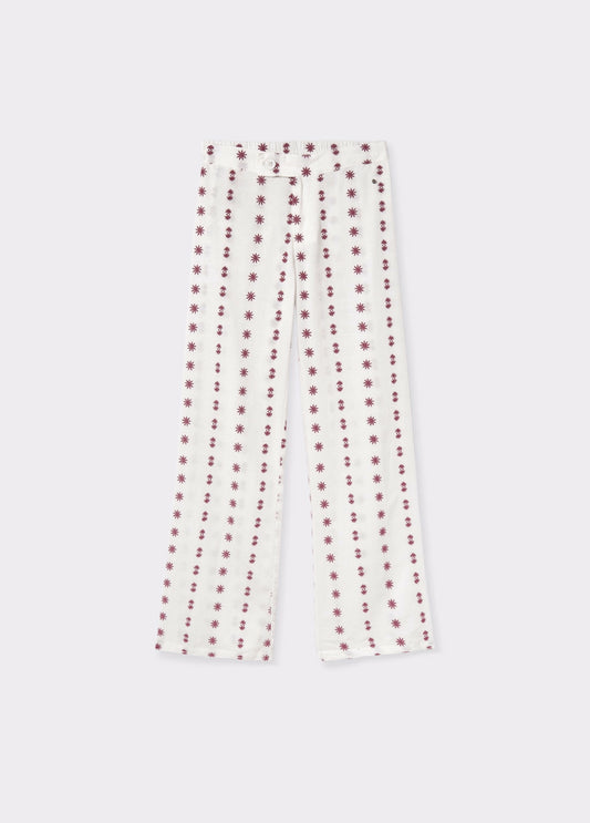 Pantalón bordado cenefa