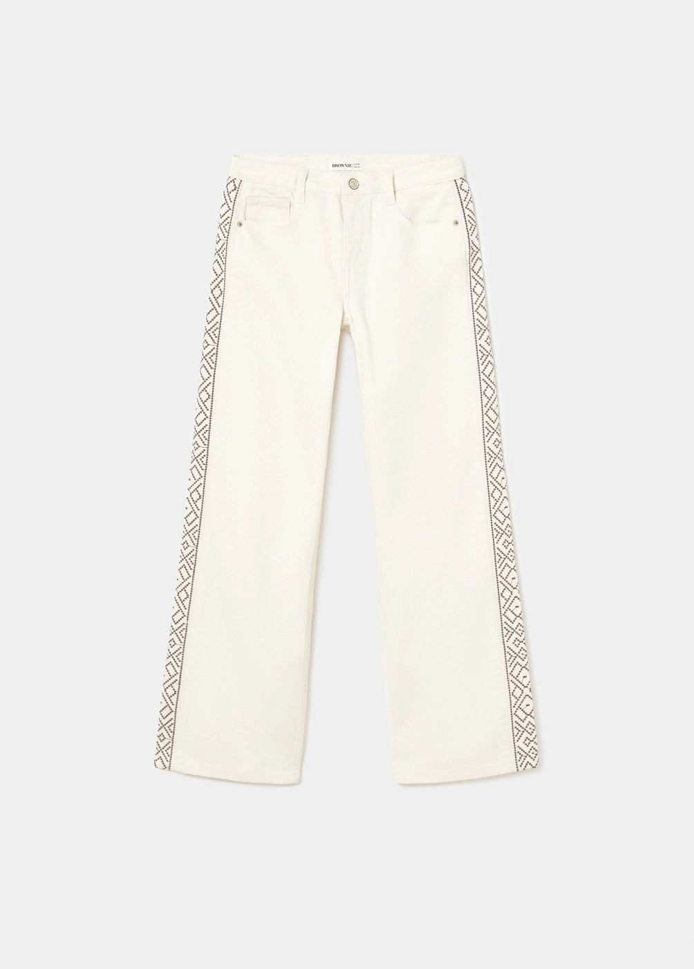 Pantalón bordados lateral