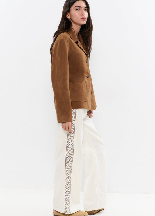 Pantalón bordados lateral