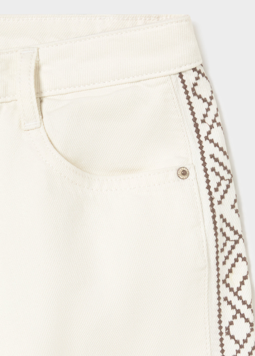 Pantalón bordados lateral