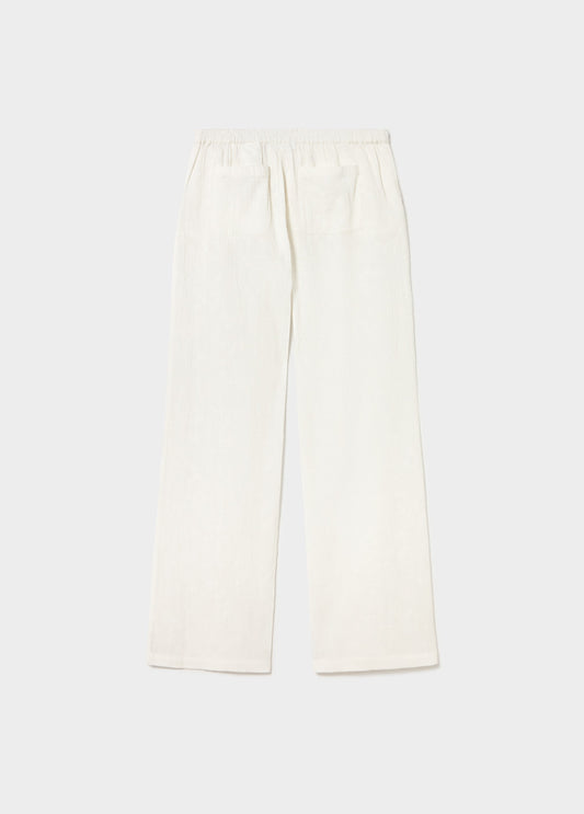 Pantalón bordados recto