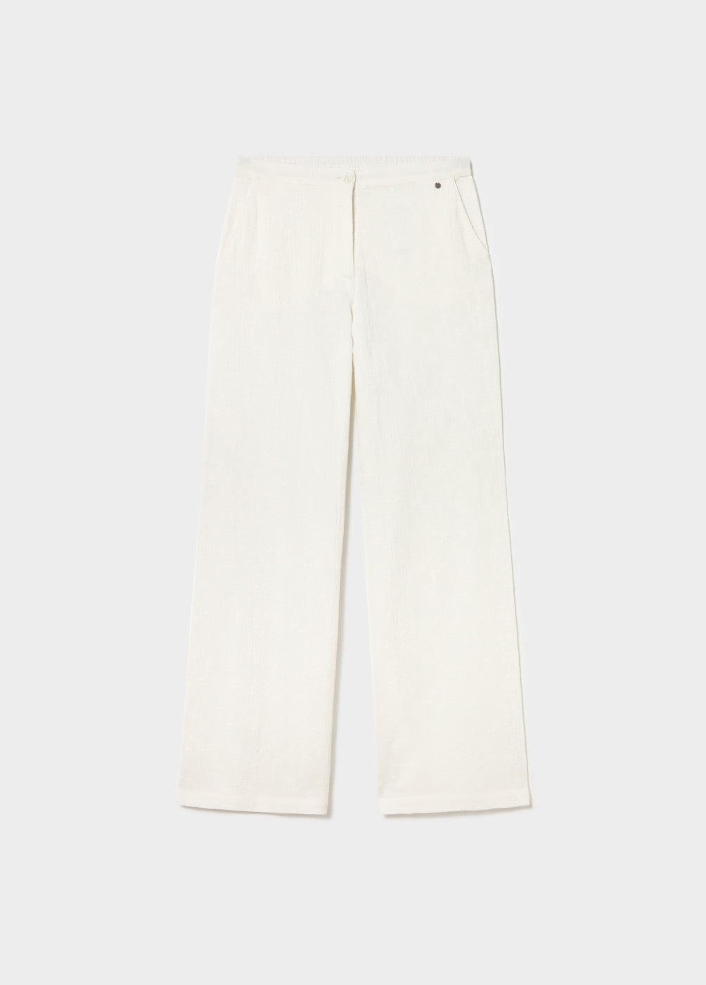 Pantalón bordados recto