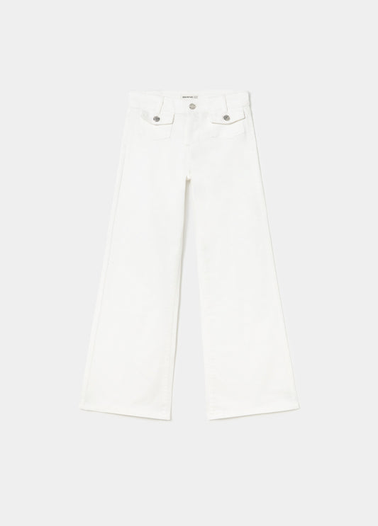 Pantalon campana bolsillos frontales