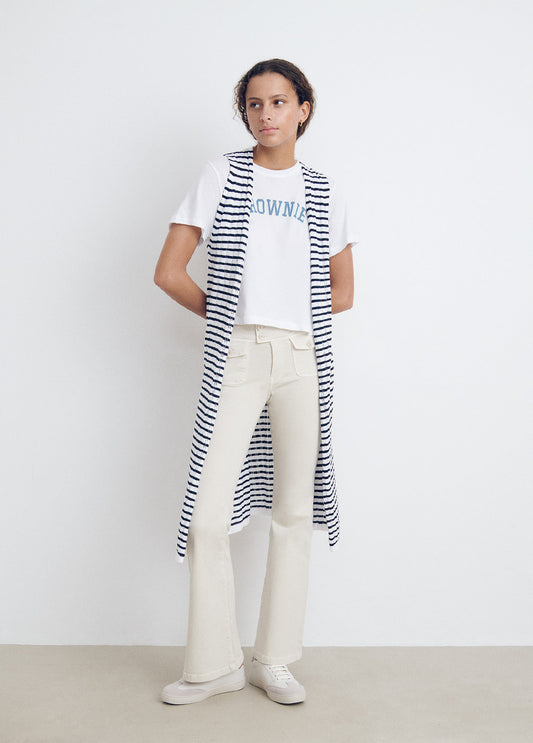 Pantalón cintura ancha bolsillos