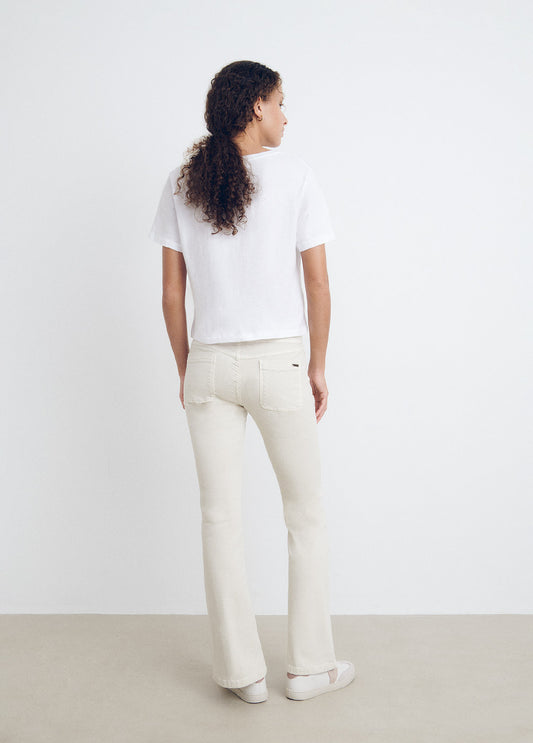 Pantalón cintura ancha bolsillos