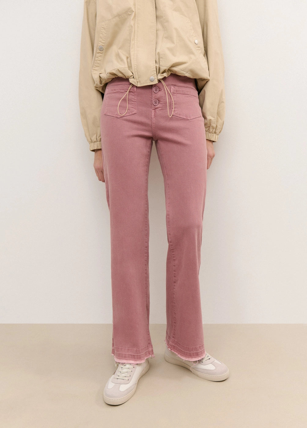Pantalón culotte botones frontales