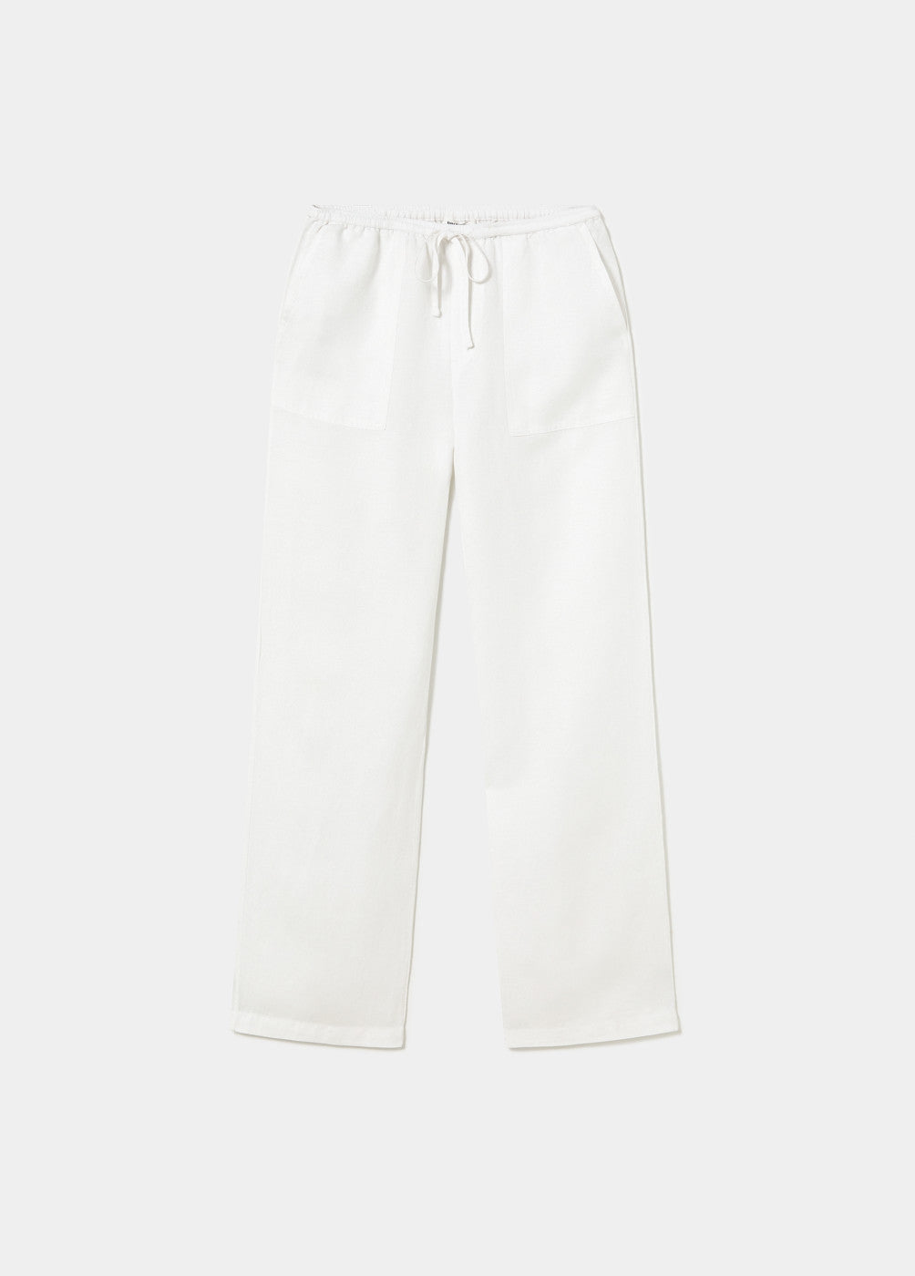 Pantalón fluido bolsillo parche