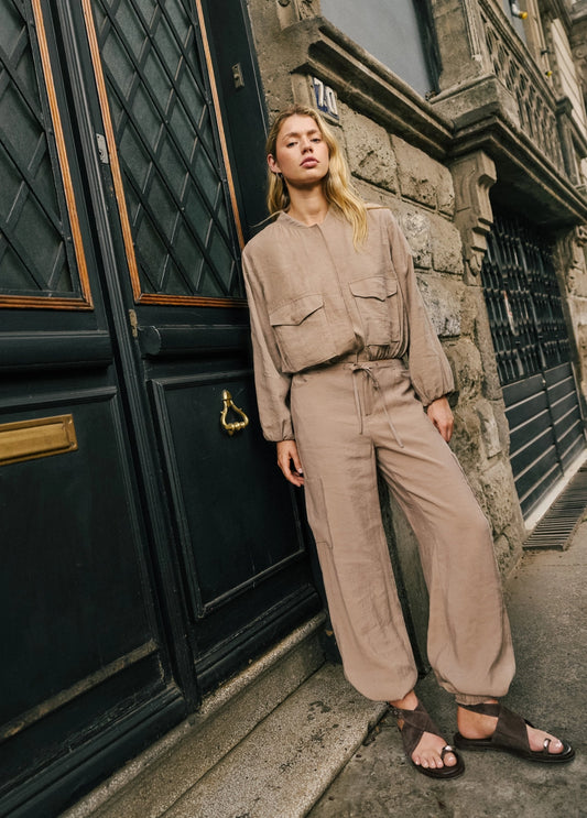 Pantalón fluido bombacho