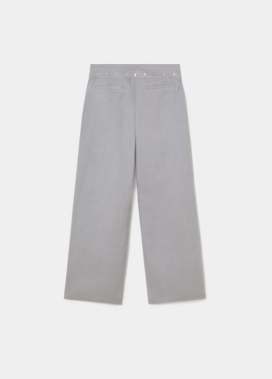 Pantalón fluido lino