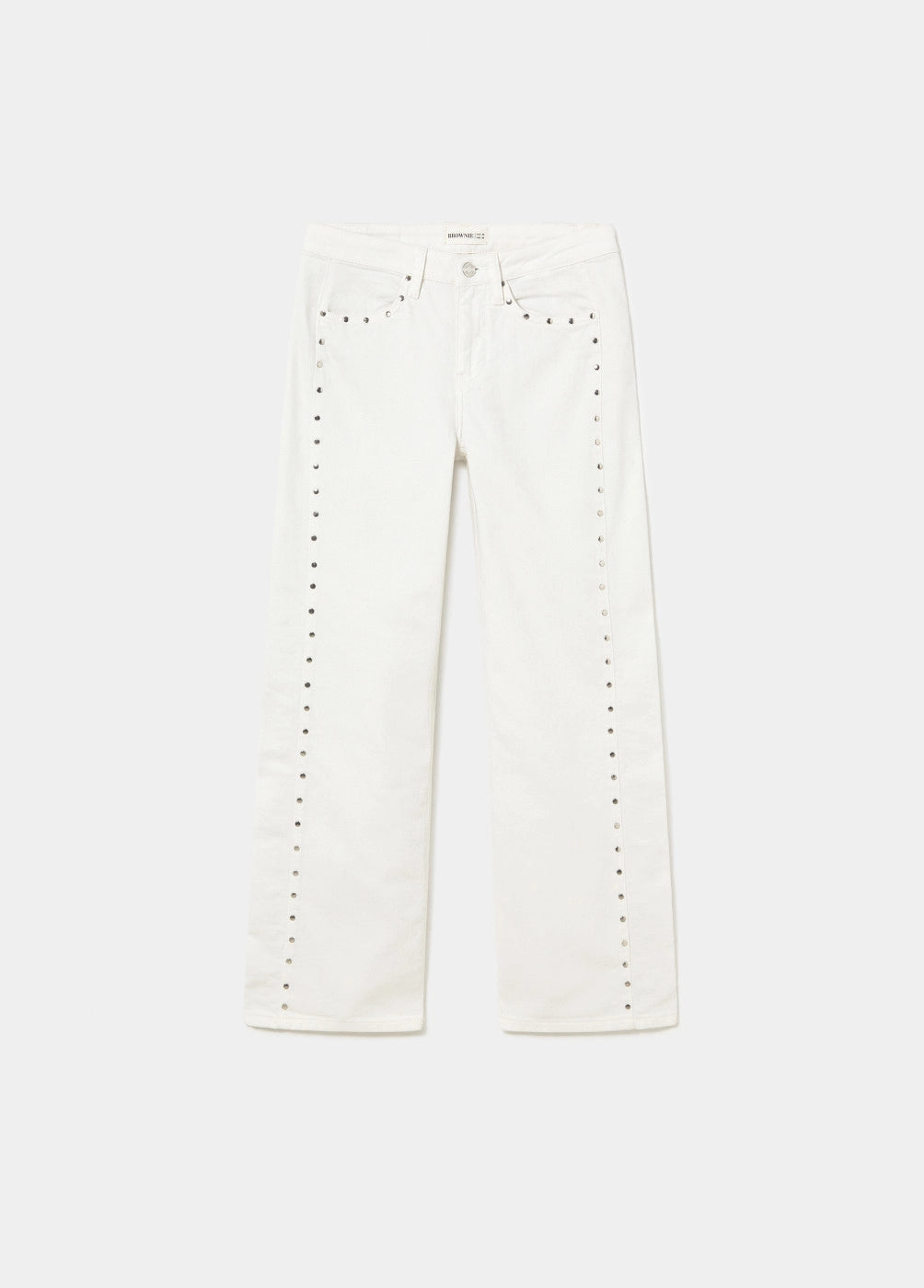 Pantalón pieza lateral tachuelas