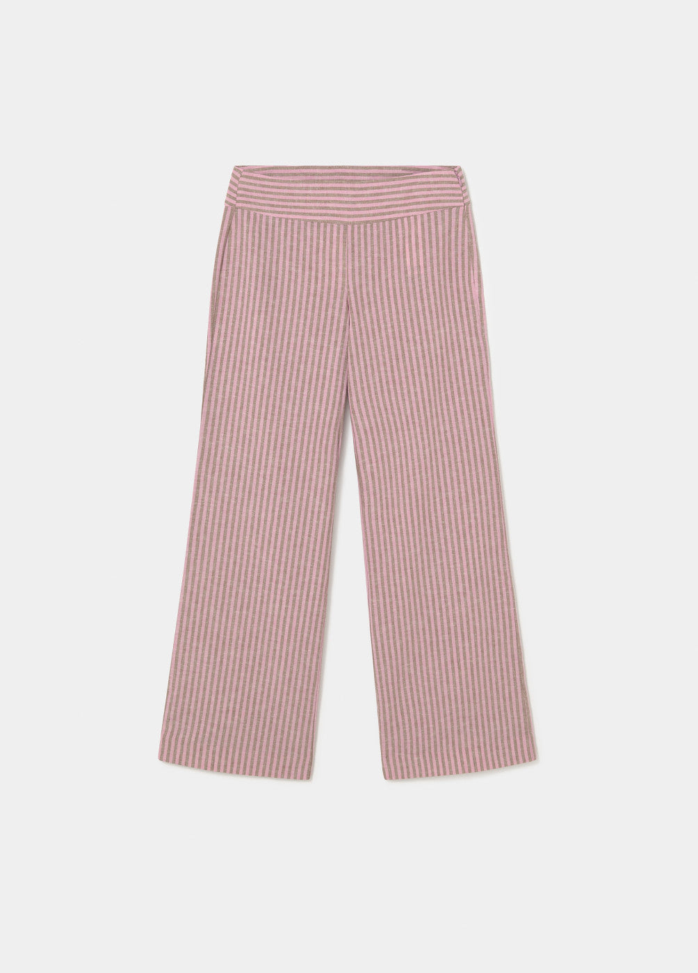 Pantalón rayas cintura ancha