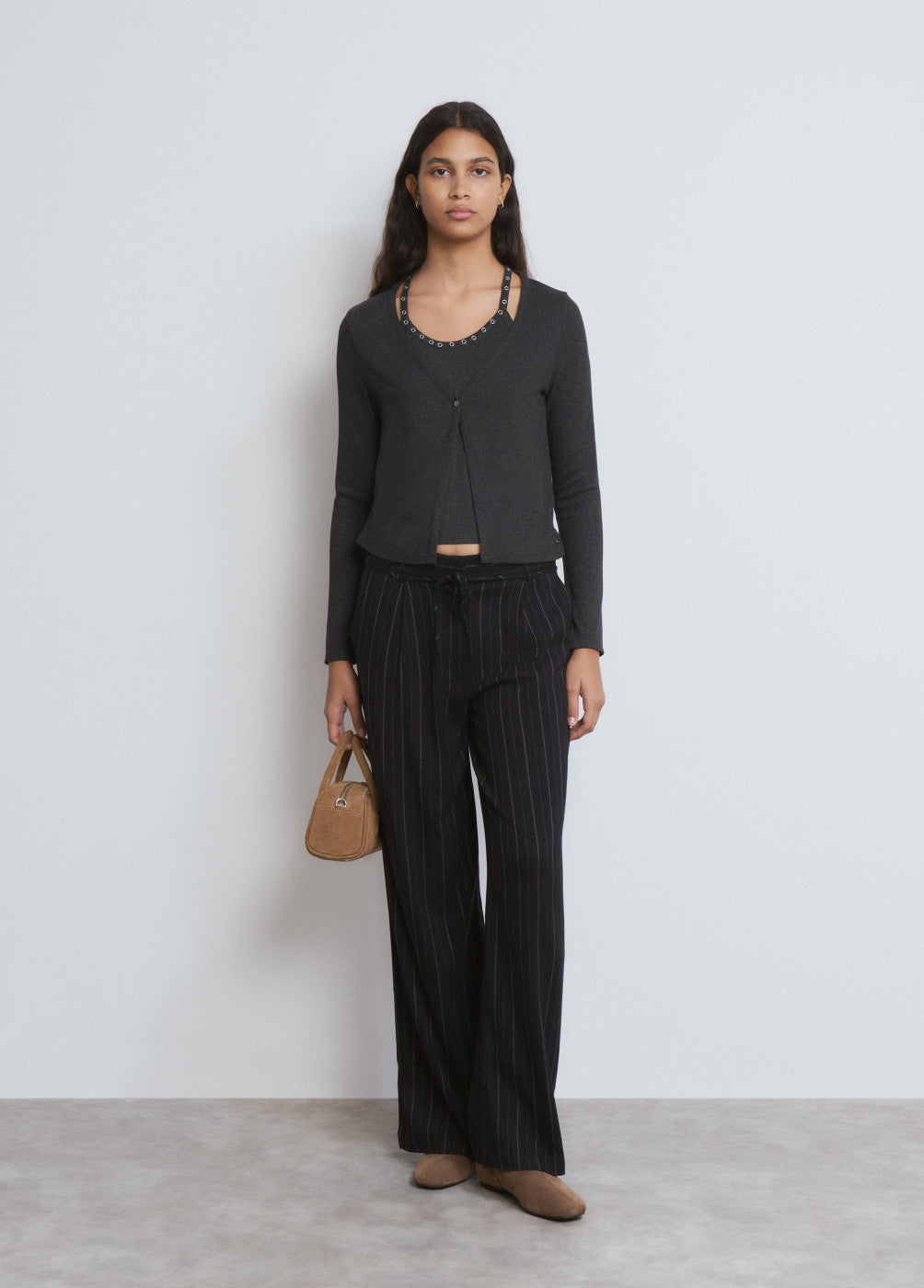 Pantalón rayas con pinzas