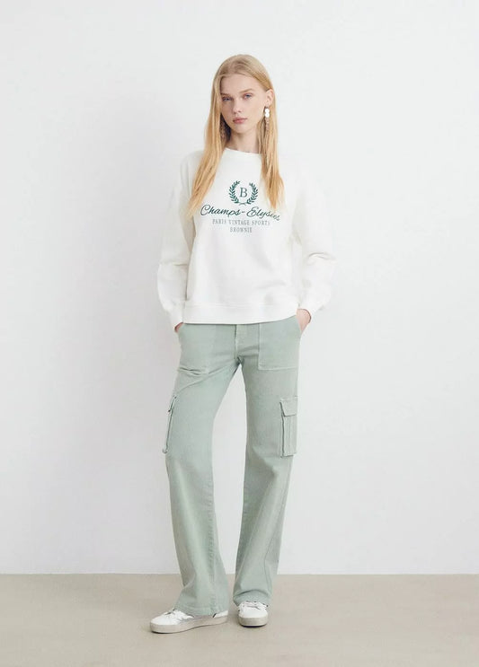 Pantalón recto cargo