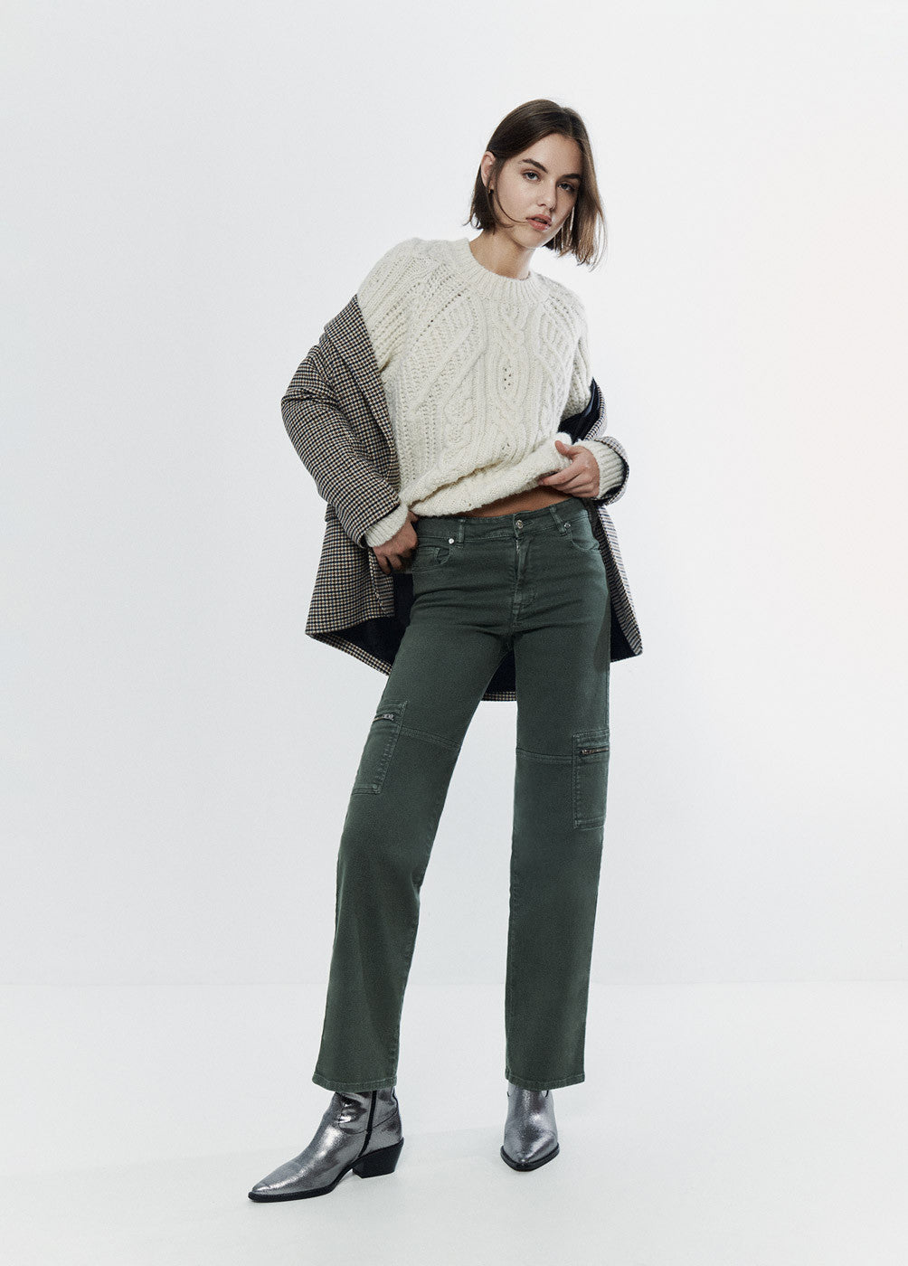 Pantalón recto cargo