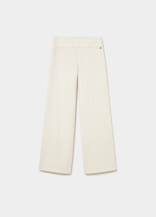 Pantalón tiro bajo tejido textura