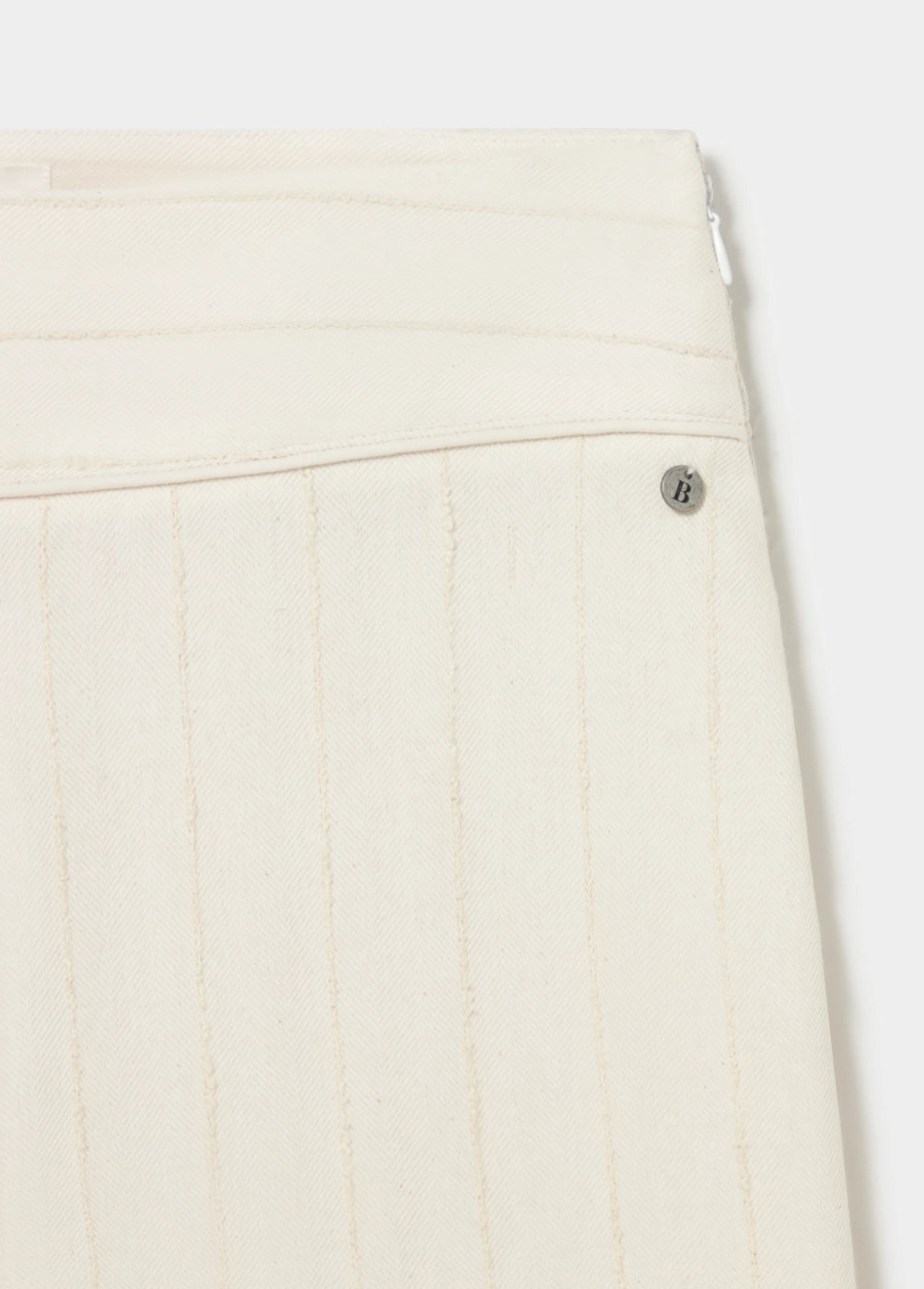 Pantalón tiro bajo tejido textura