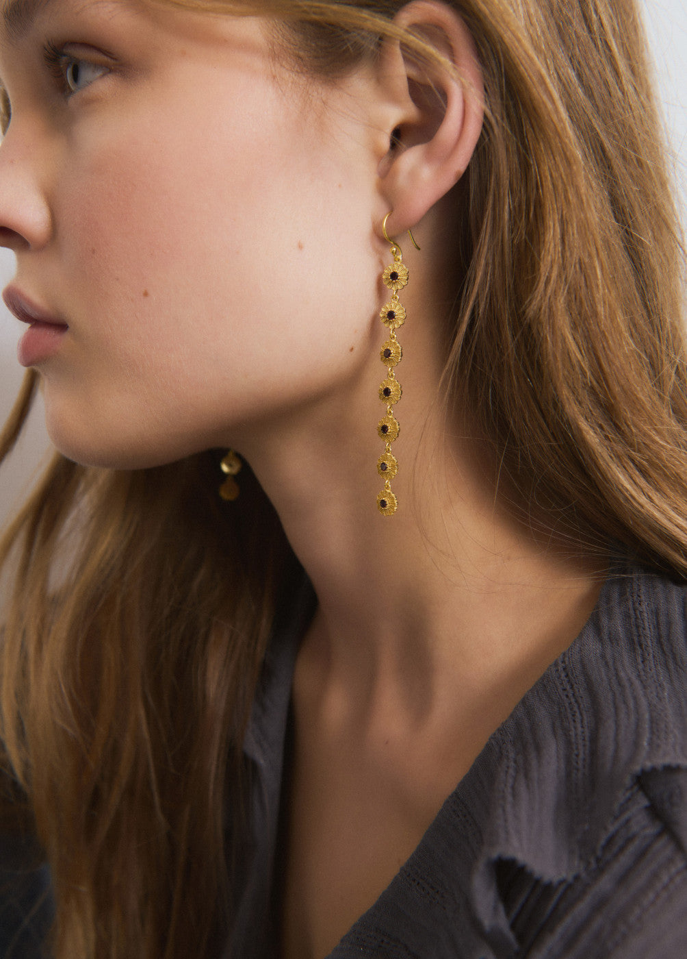 Pendientes flores indias