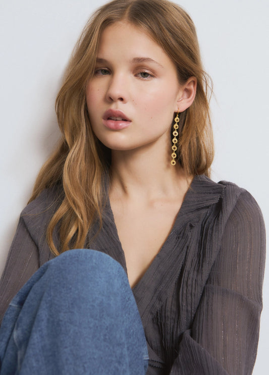 Pendientes flores indias