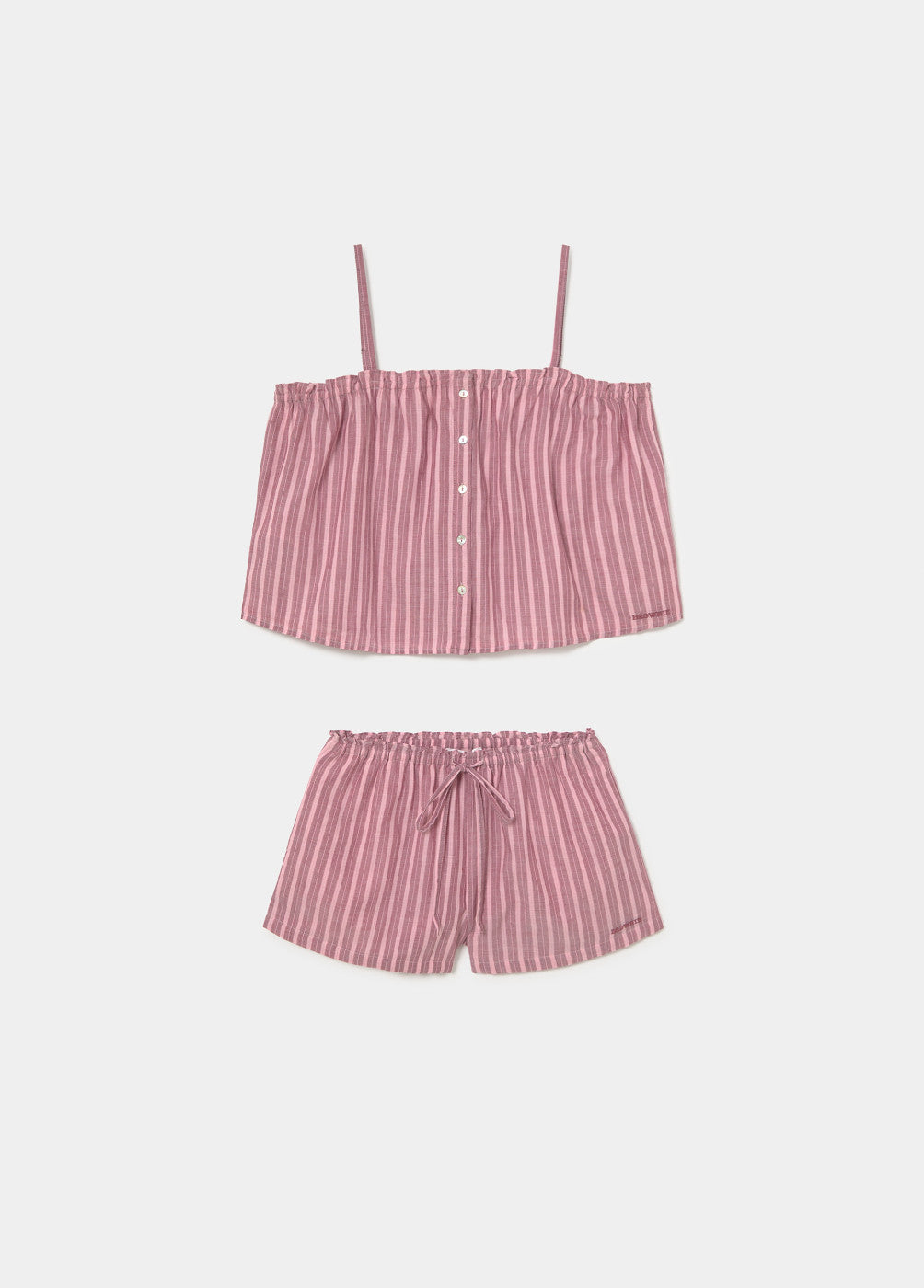 Pijama corto rayas