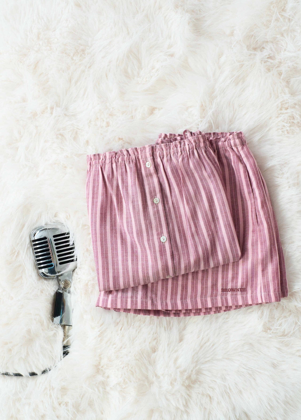 Pijama corto rayas