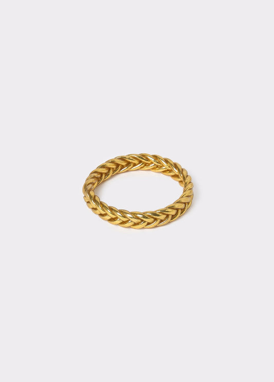 Pulsera pan de oro trenzada m