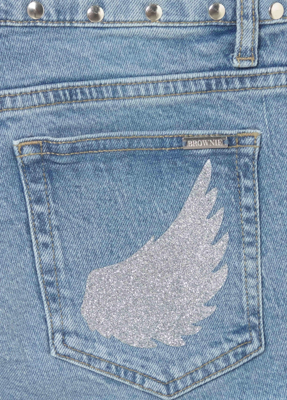 Short tachas glitter