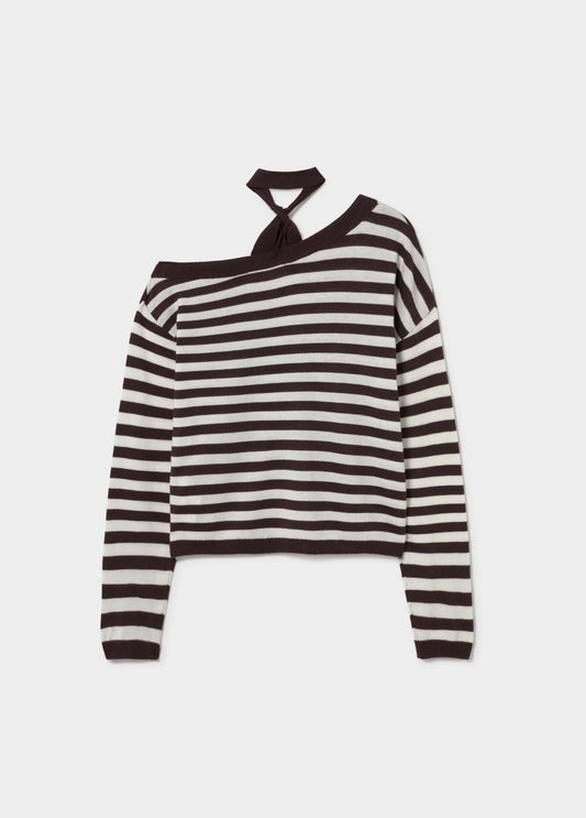 Jersey asimétrico rayas chocker