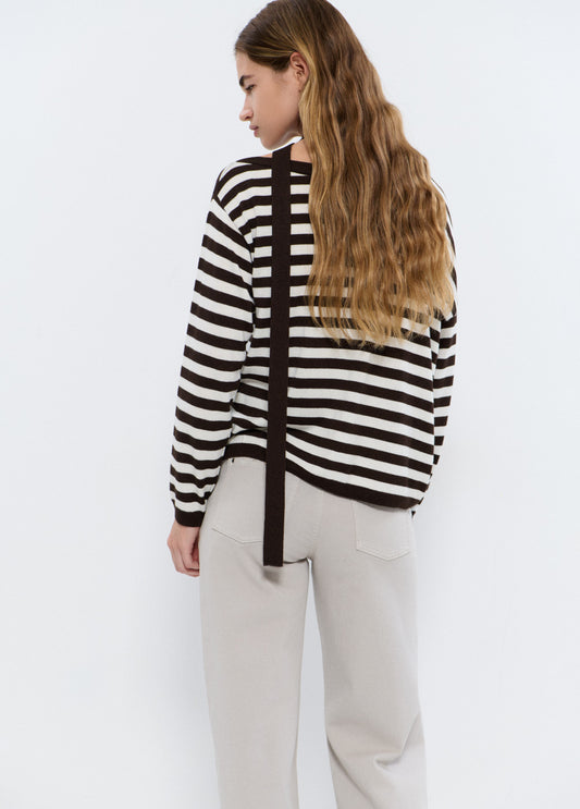 Jersey asimétrico rayas chocker