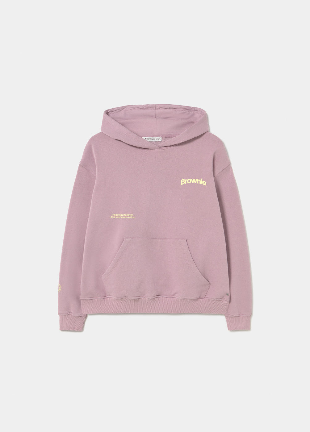 Sudadera alas capucha rosa