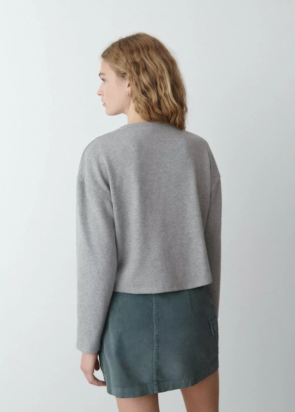 Sudadera canalé brush brownie