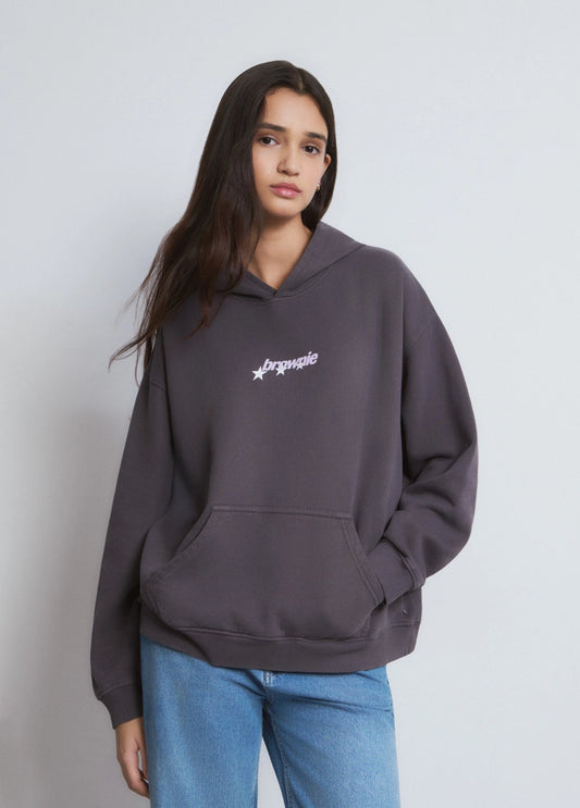 Sudadera capucha print espalda