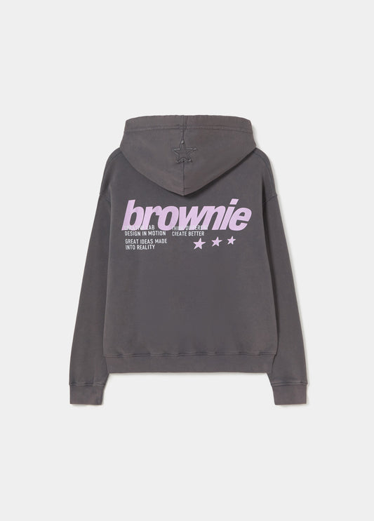 Sudadera capucha print espalda