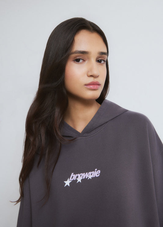 Sudadera capucha print espalda